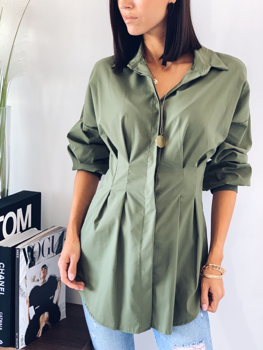 Košile Victoria Barva: Khaki