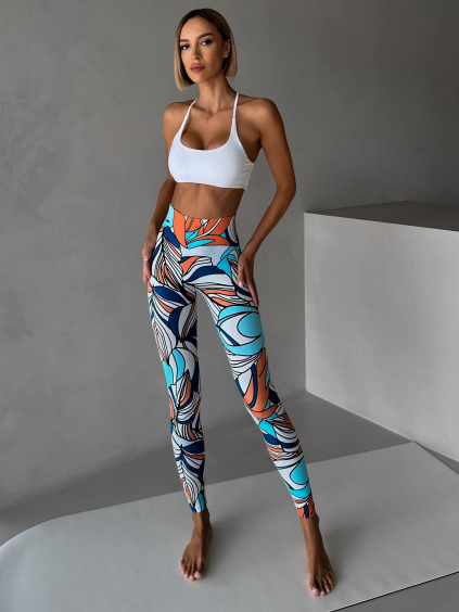 Barevné sportovní tvarující legíny OLIRYA