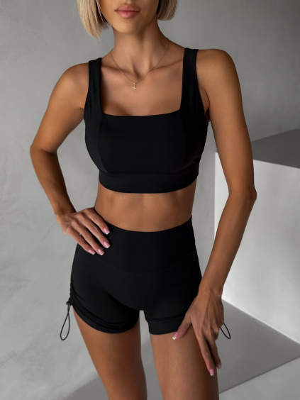 Černá sportovní podprsenka SELYRA s podporou