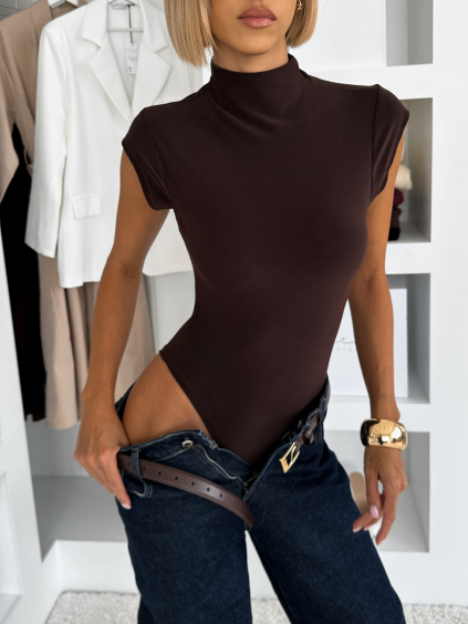 Hnědé basic elastické body ELYVON