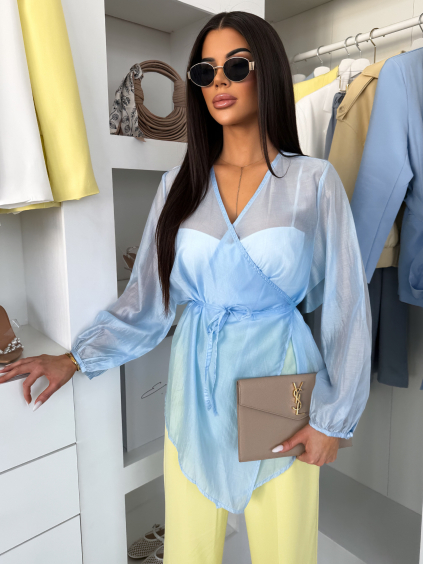 Modrý zavazovací top BENDIX