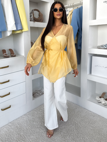 Žlutý zavazovací top BENDIX