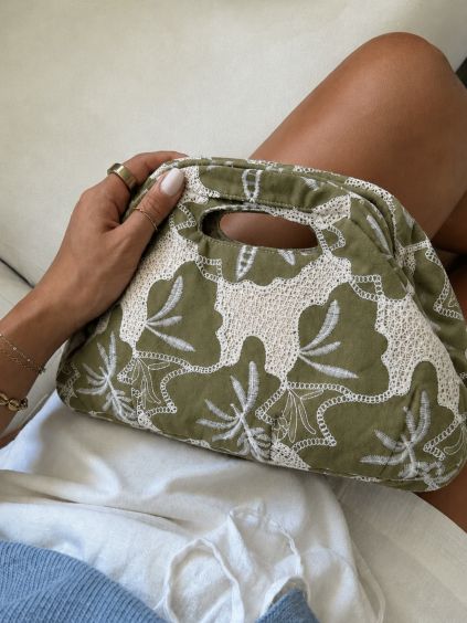 Khaki letní stylová kabelka ERINEX