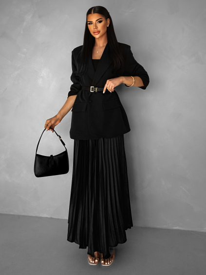 Černá dlouhá sukně HAZELNOT