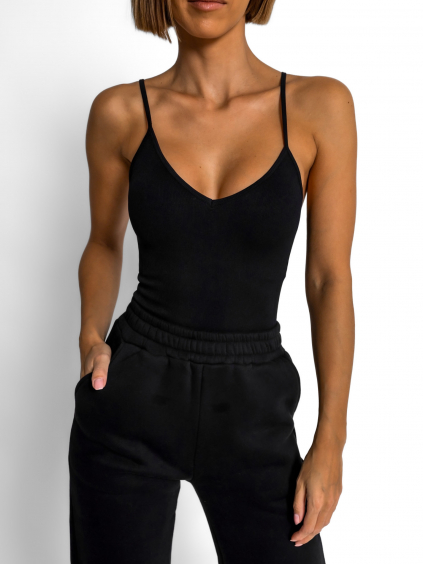 Černé basic stahovací  elastické body BOLTANY