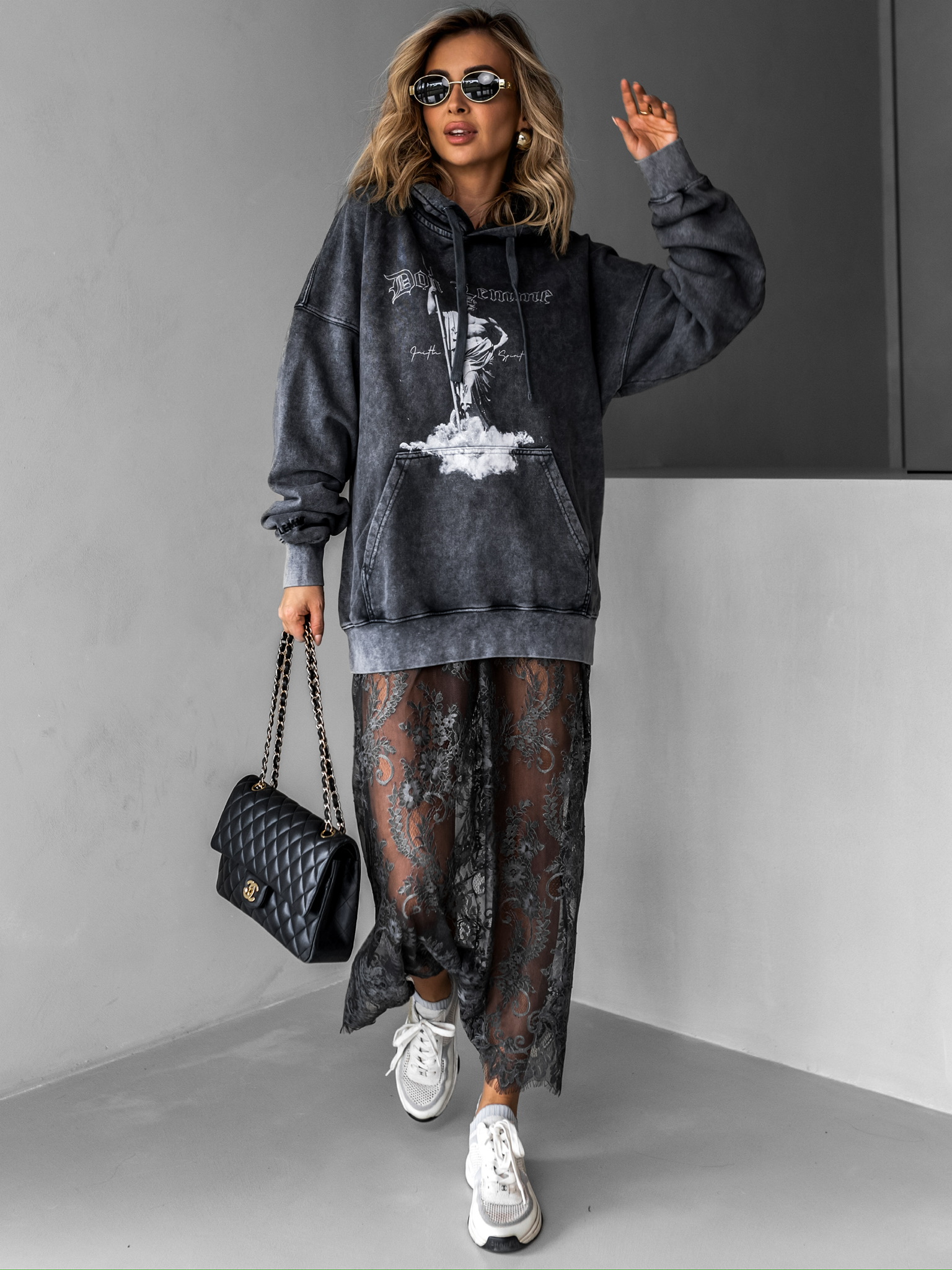 Levně Don Lemme Unisex Mikina Statue - washed