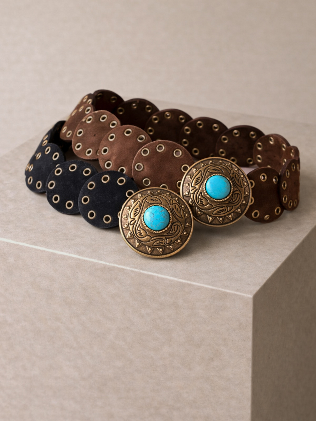 Hnědý elegantní pásek DAKRESI 