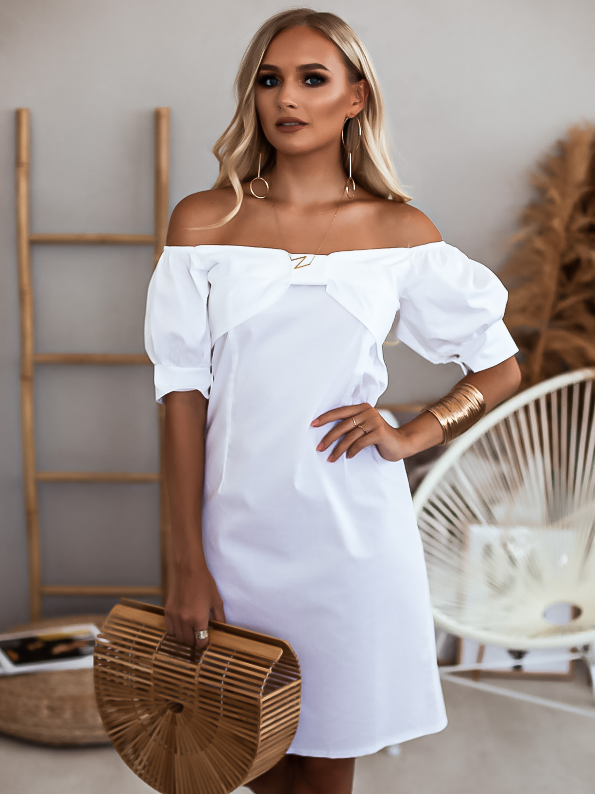 Šaty Linnea Barva: Bílá