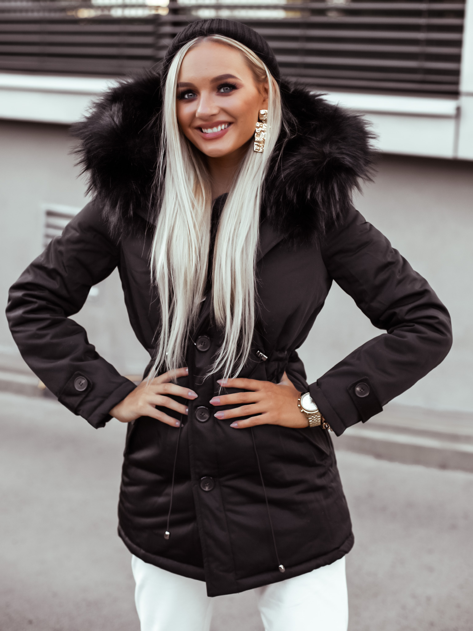 Parka Minute/black Velikost: S