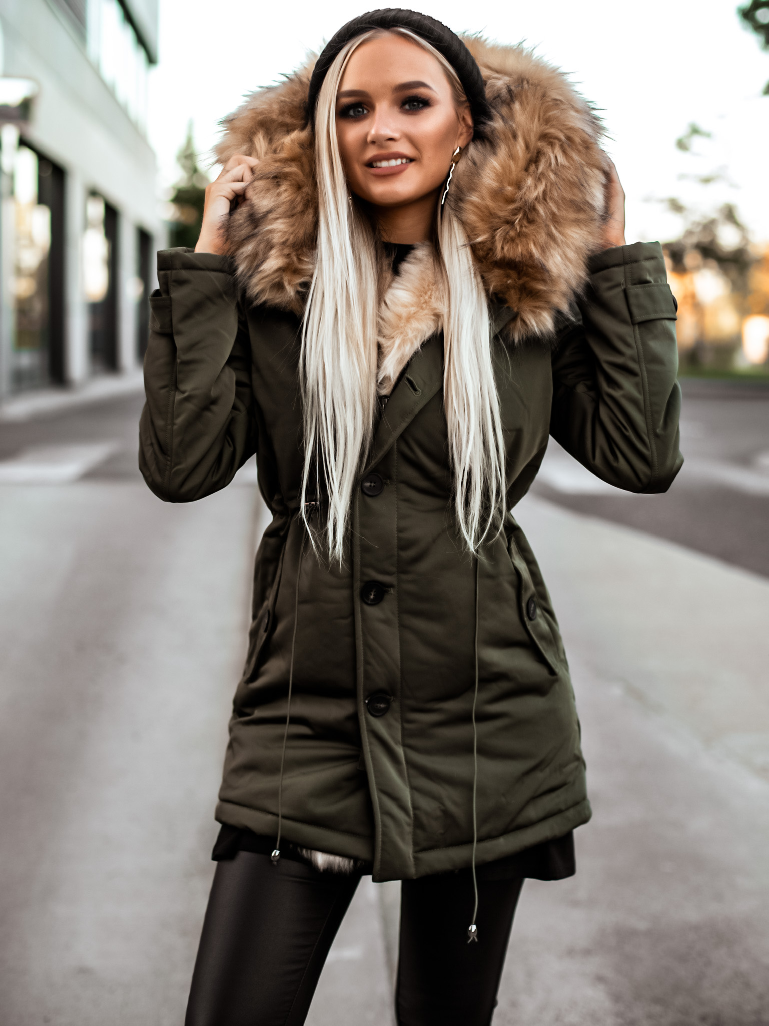 Parka Minute/khaki Velikost: M