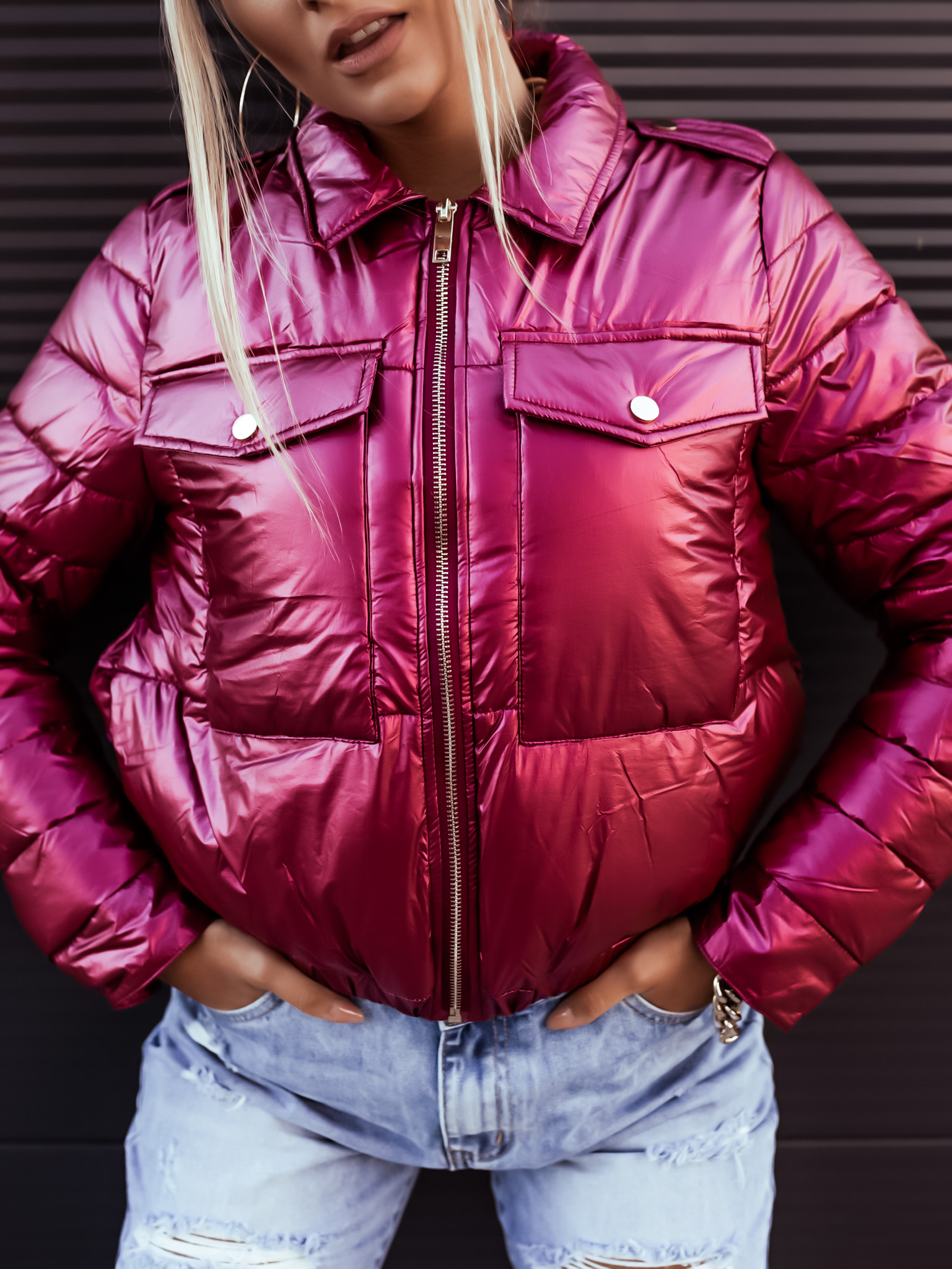 Bunda Ridge/dark pink Velikost: S