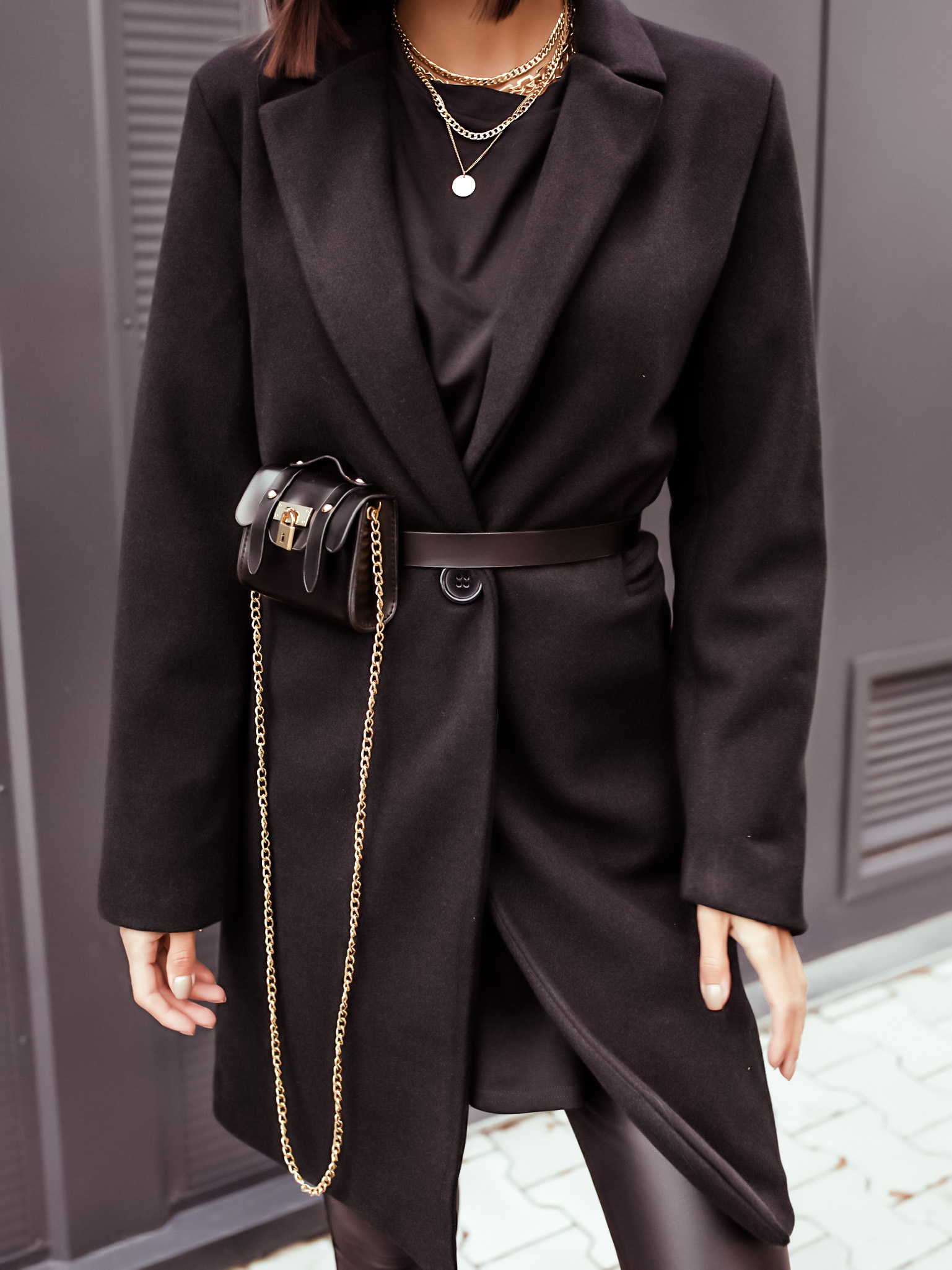 Kabát Styled Barva: Černá