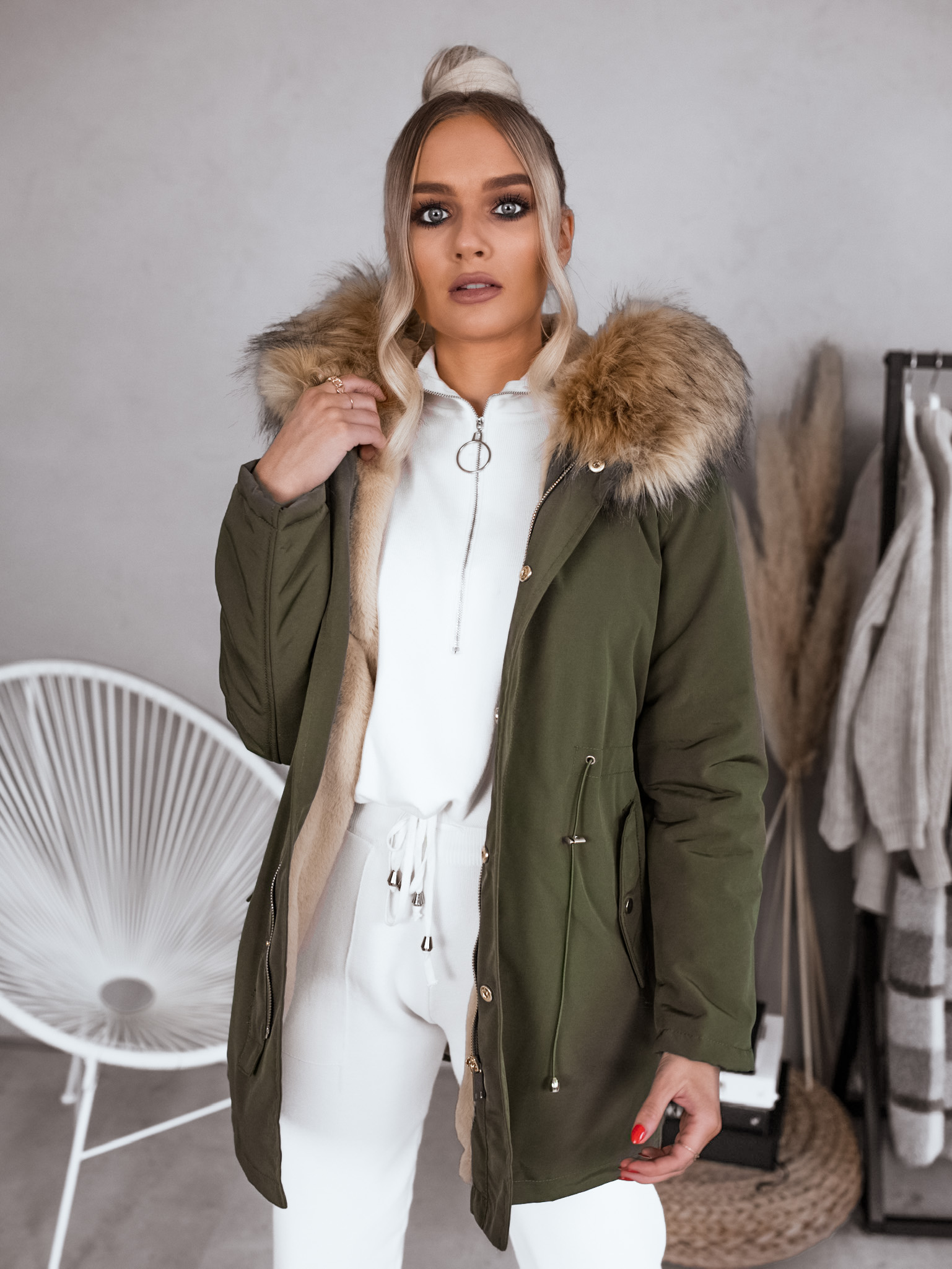 Parka Hadley/khaki Velikost: S