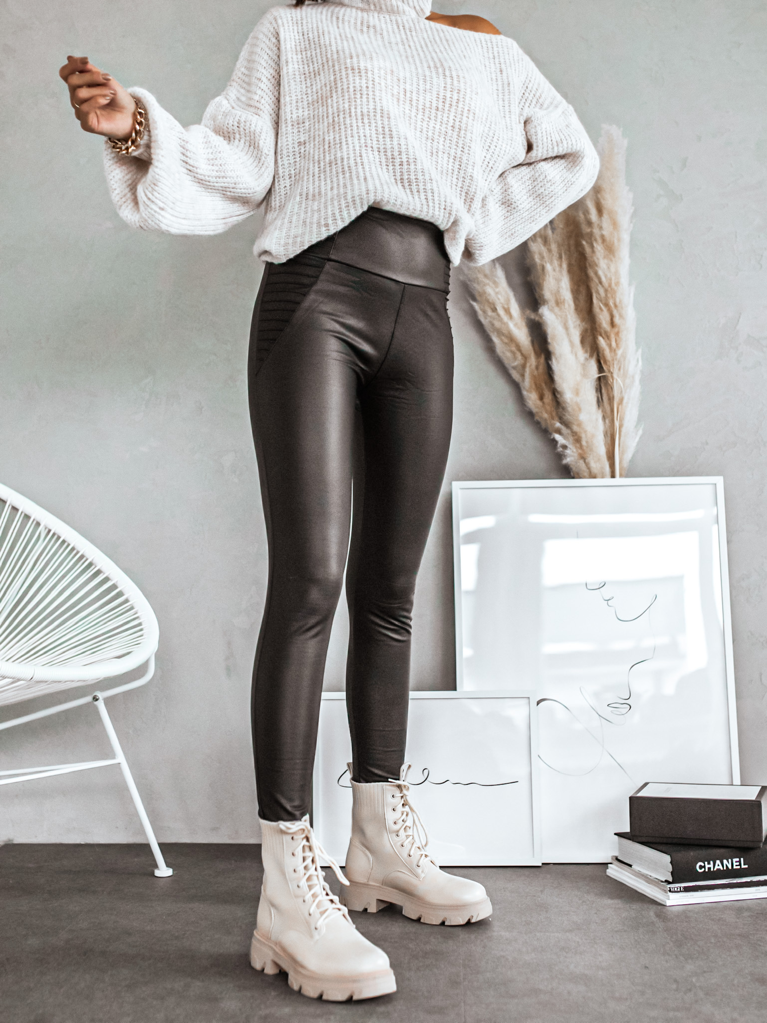 Legíny Simply/black Velikost: L/XL