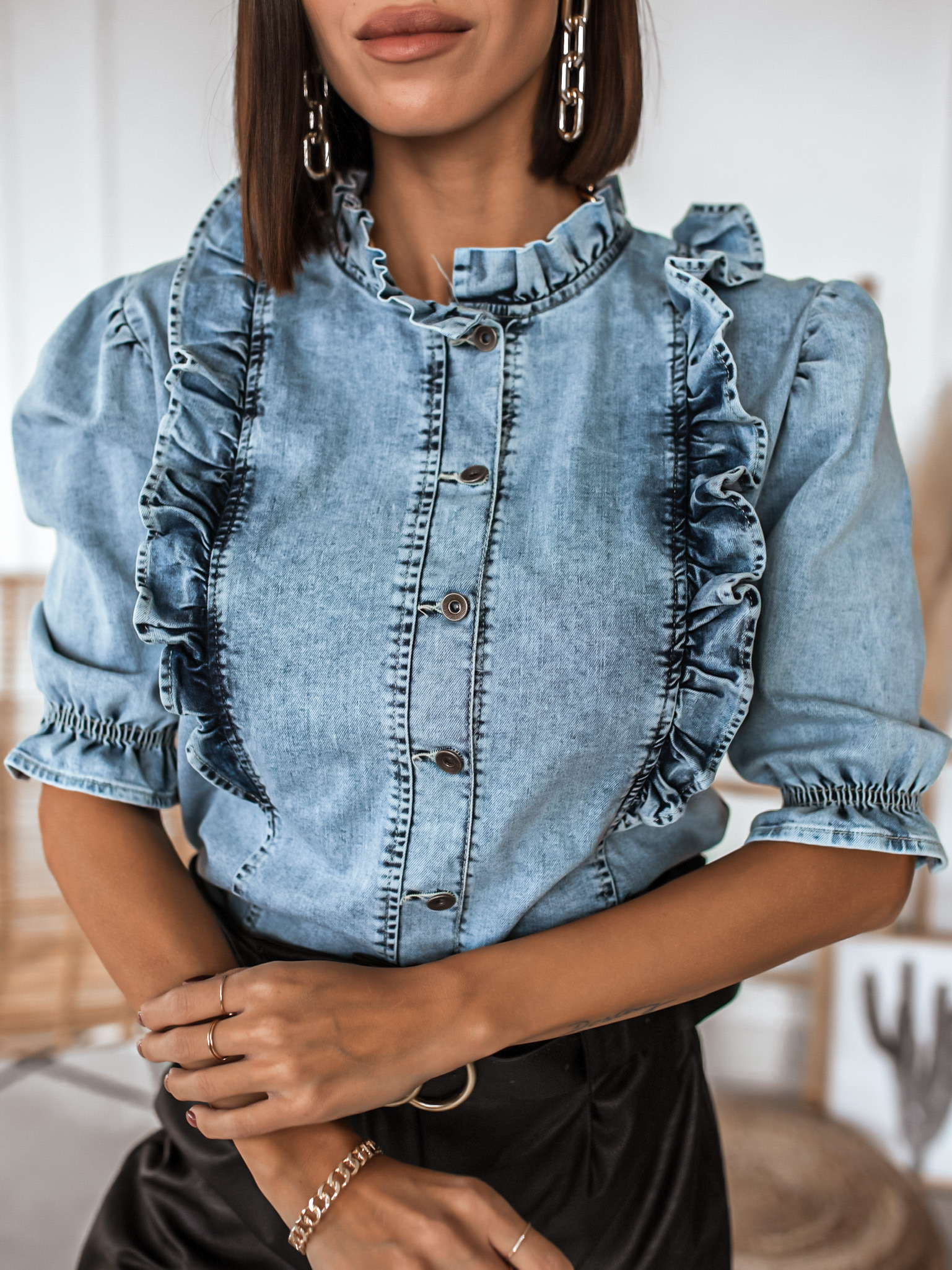Denim košile Ryanna Velikost: M/L
