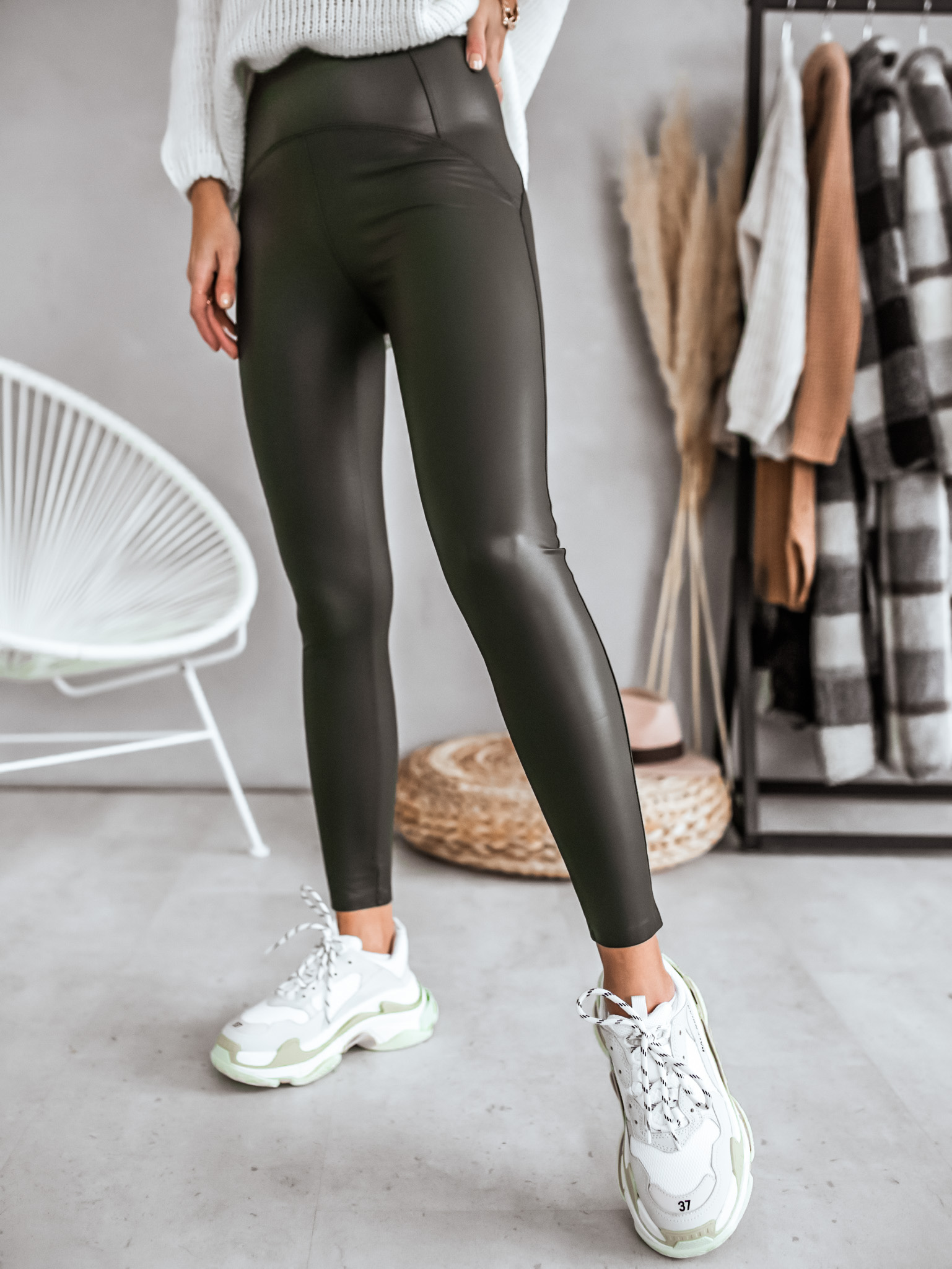 Legíny Carmen/khaki Velikost: M
