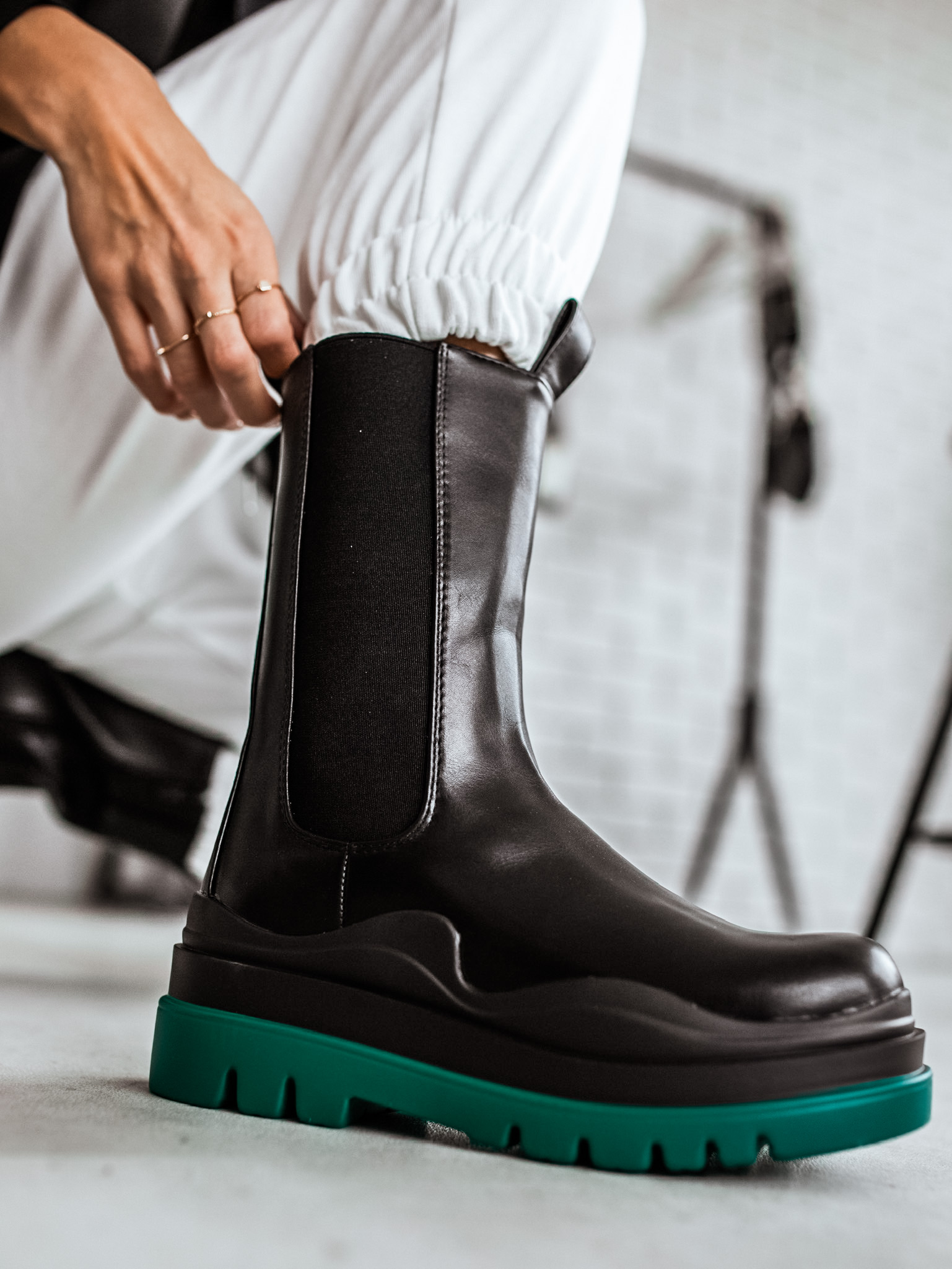 Boty Sykes/green Velikost: 39