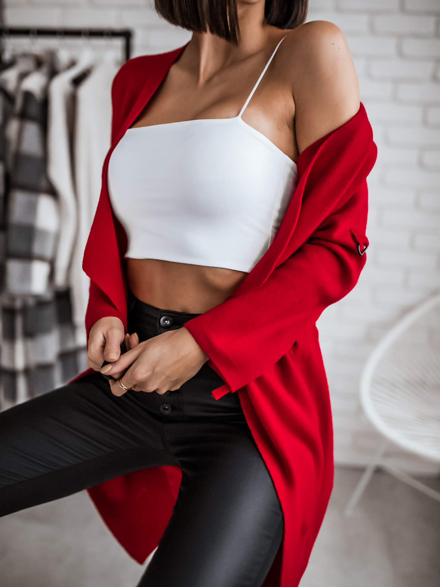 Cardigan Louisa Barva: Červená