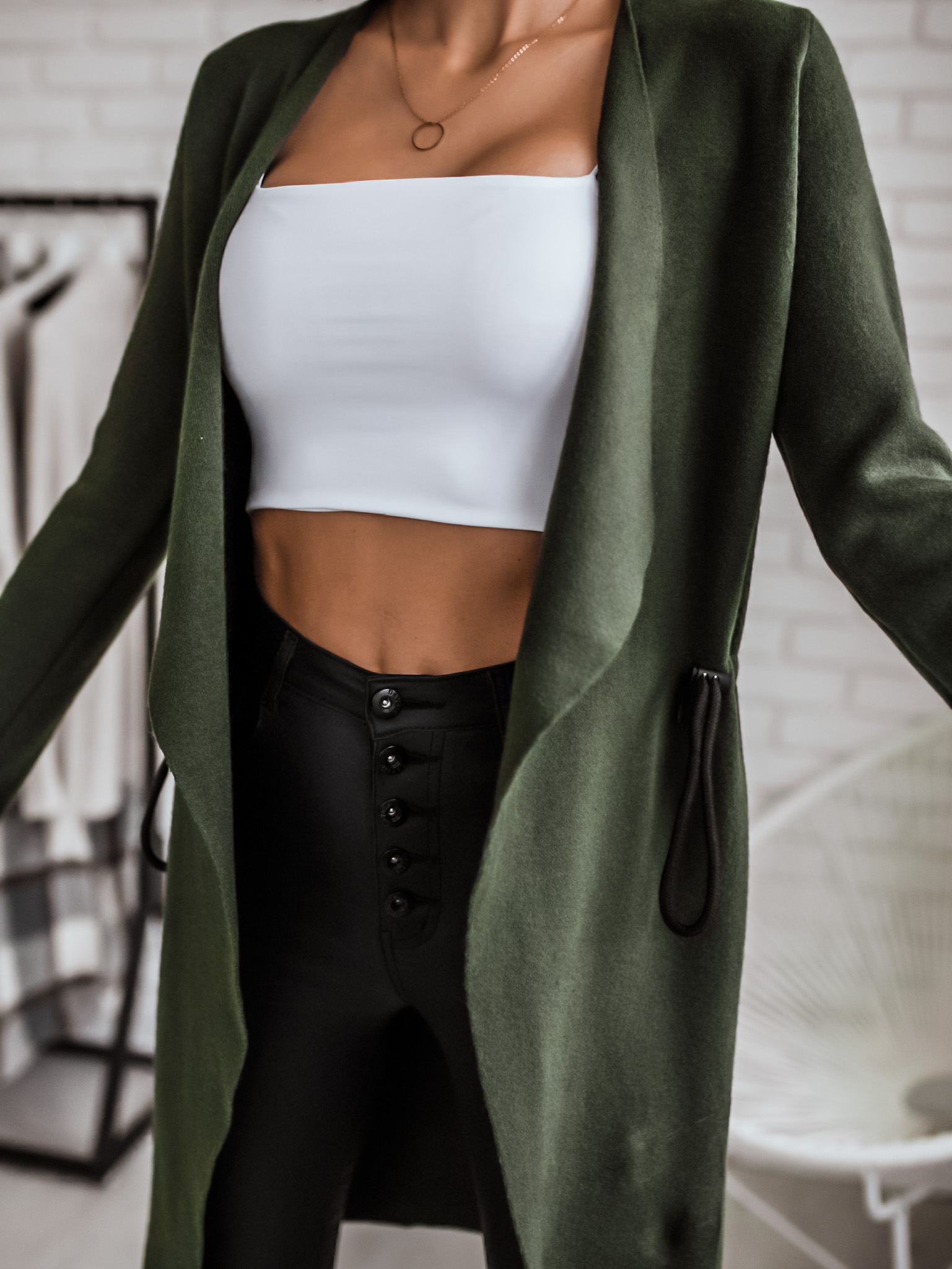 Cardigan Louisa Barva: Khaki