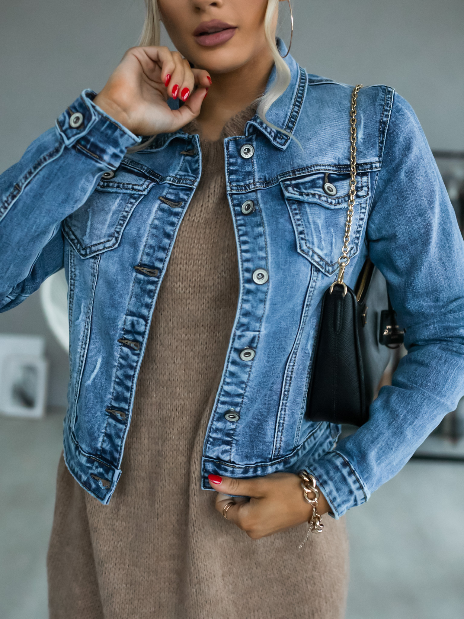 Denim bunda Cleo Velikost: M