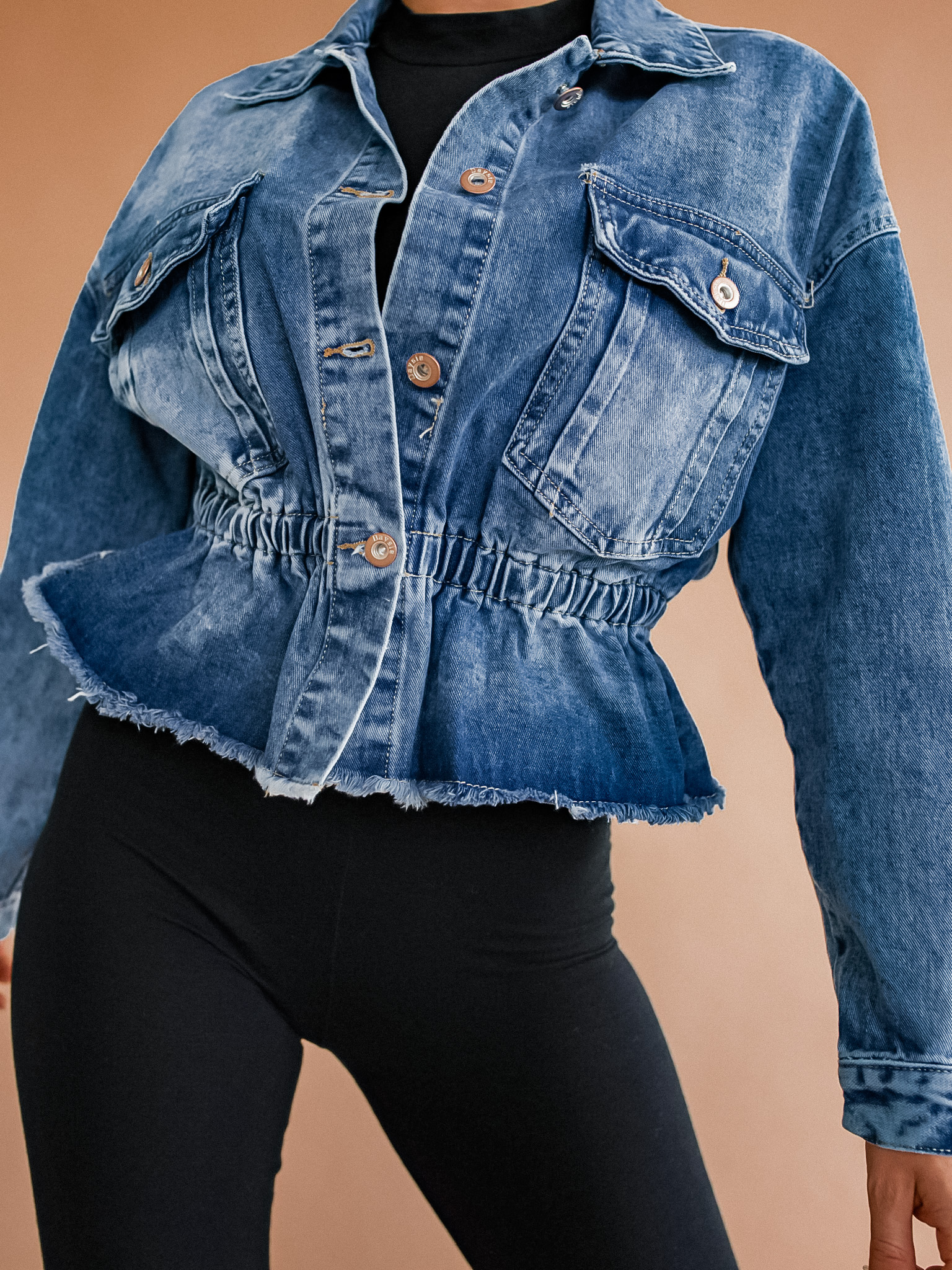 Denim bunda Rebecca/blue Velikost: M