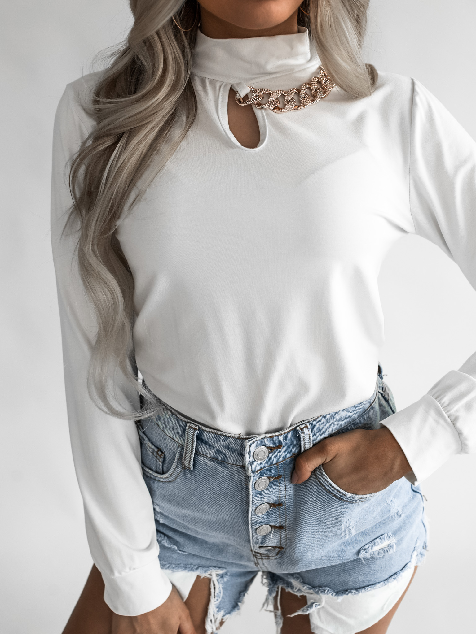 Halenka Chain Barva: Bílá