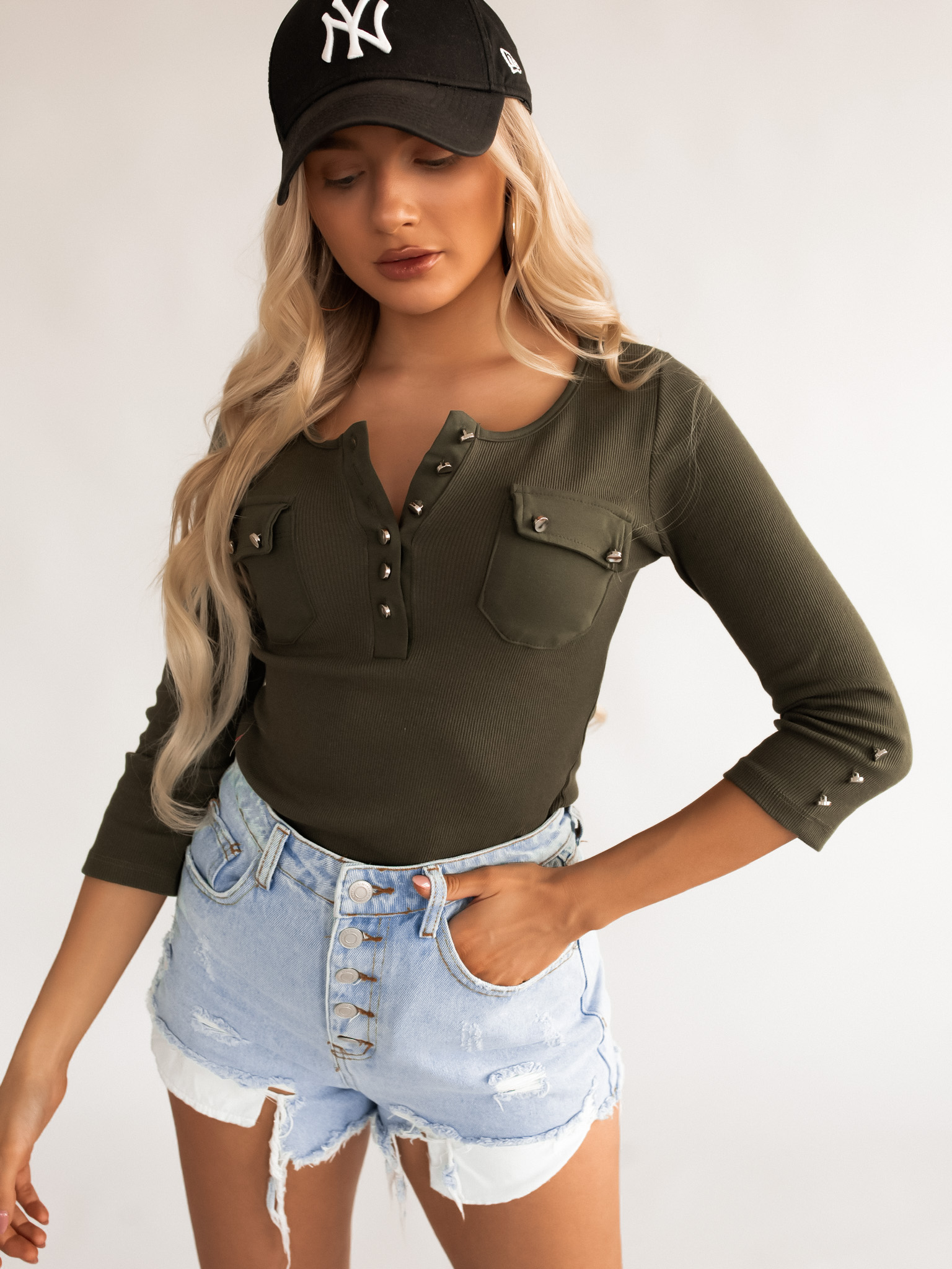 Triko Exactly Barva: Khaki