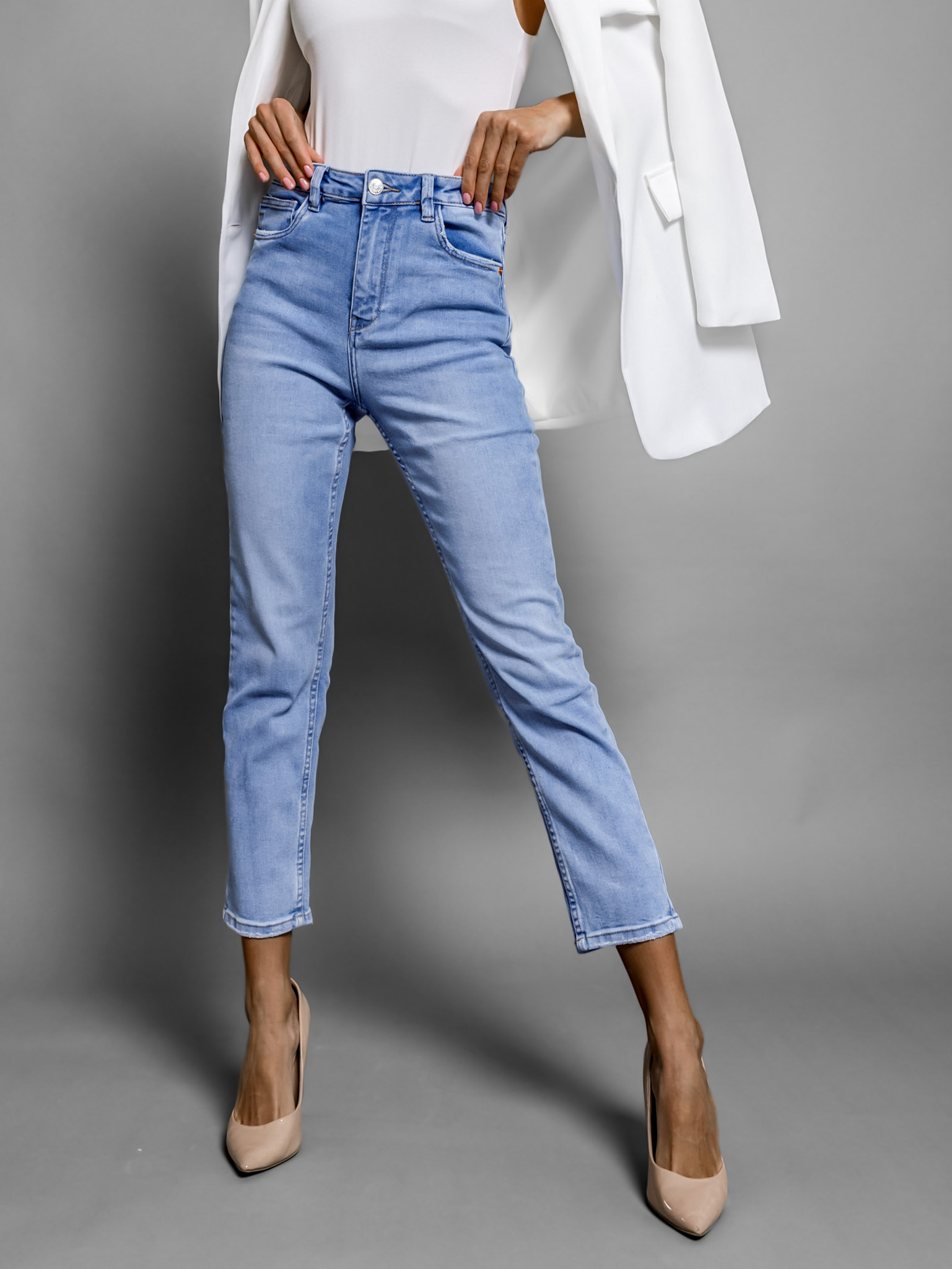 Světle modré denim džíny LEARY Velikost: S