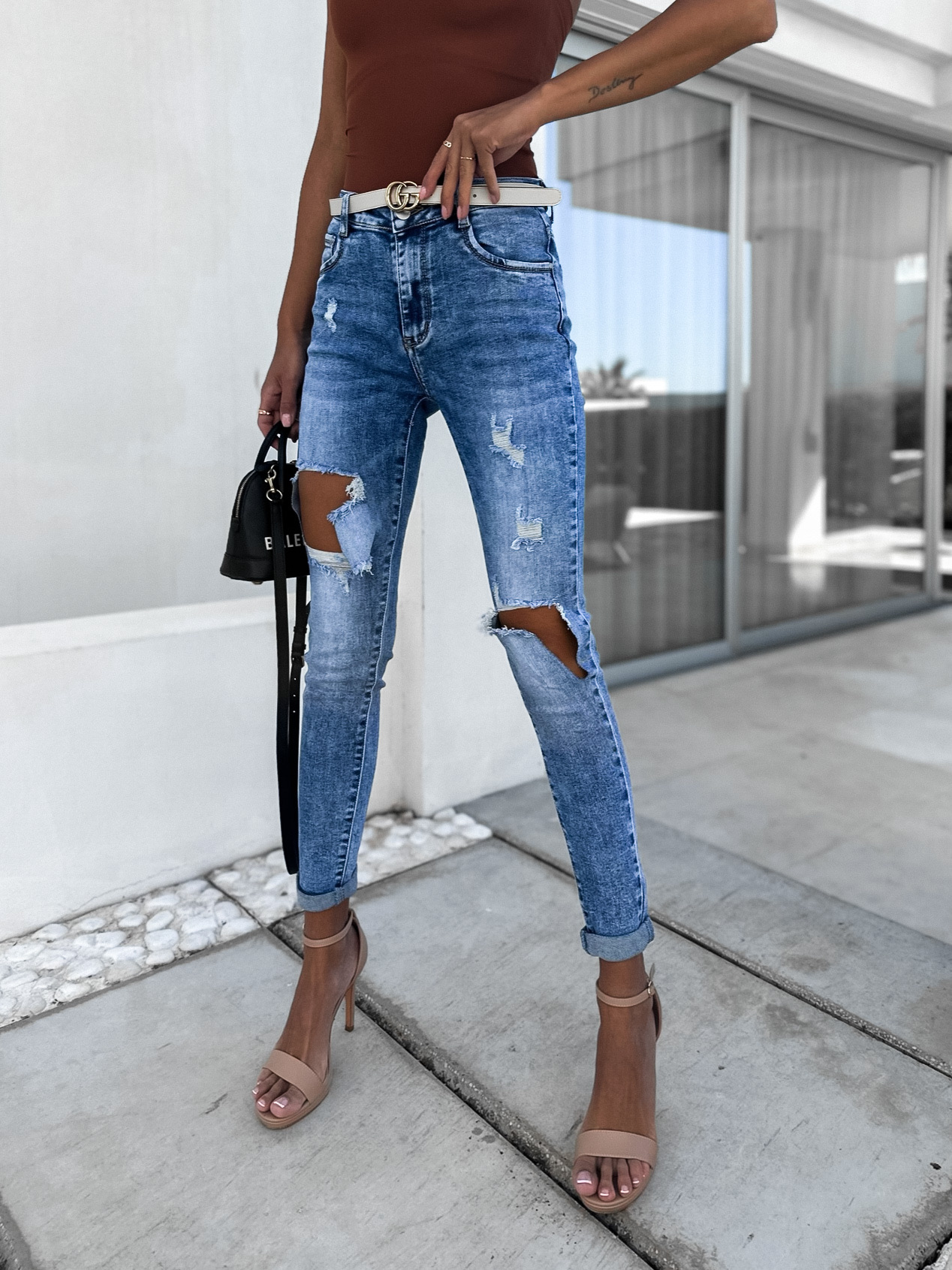 Světle modré denim džíny VANESSI Velikost: M