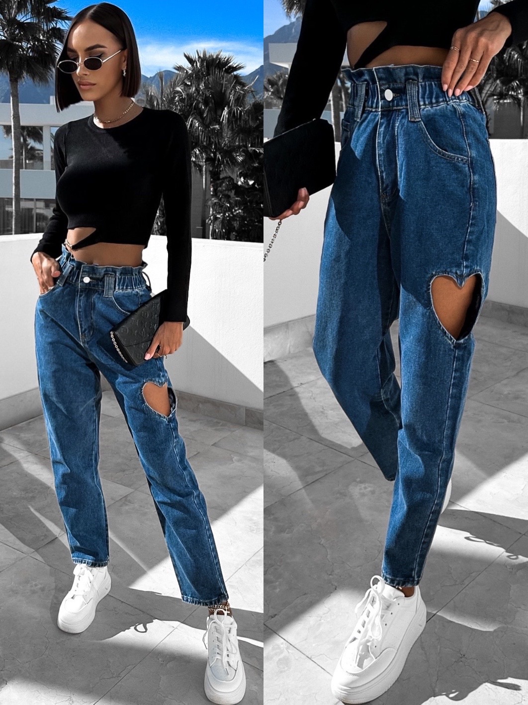 Tmavě modré denim džíny CALLANE Velikost: M