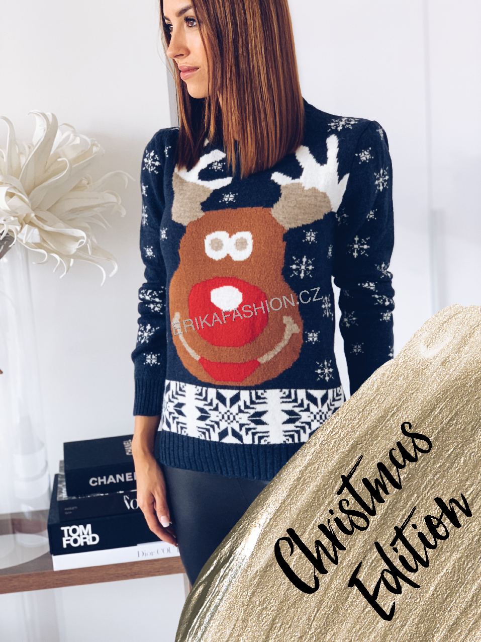 Svetr Xmas /Short Barva: Světle béžová