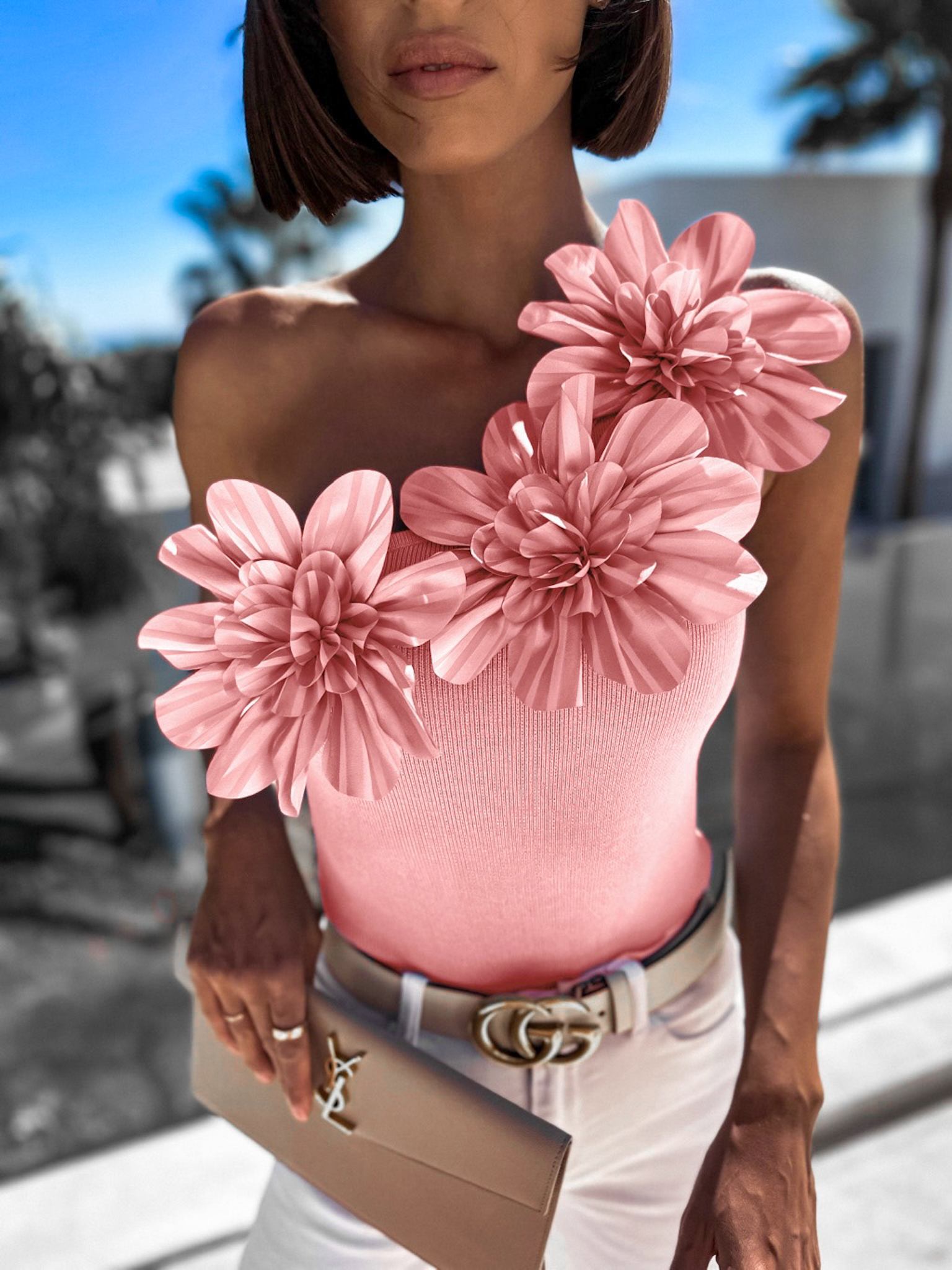 Světle růžový elegantní body VOLDERY Velikost: ONESIZE