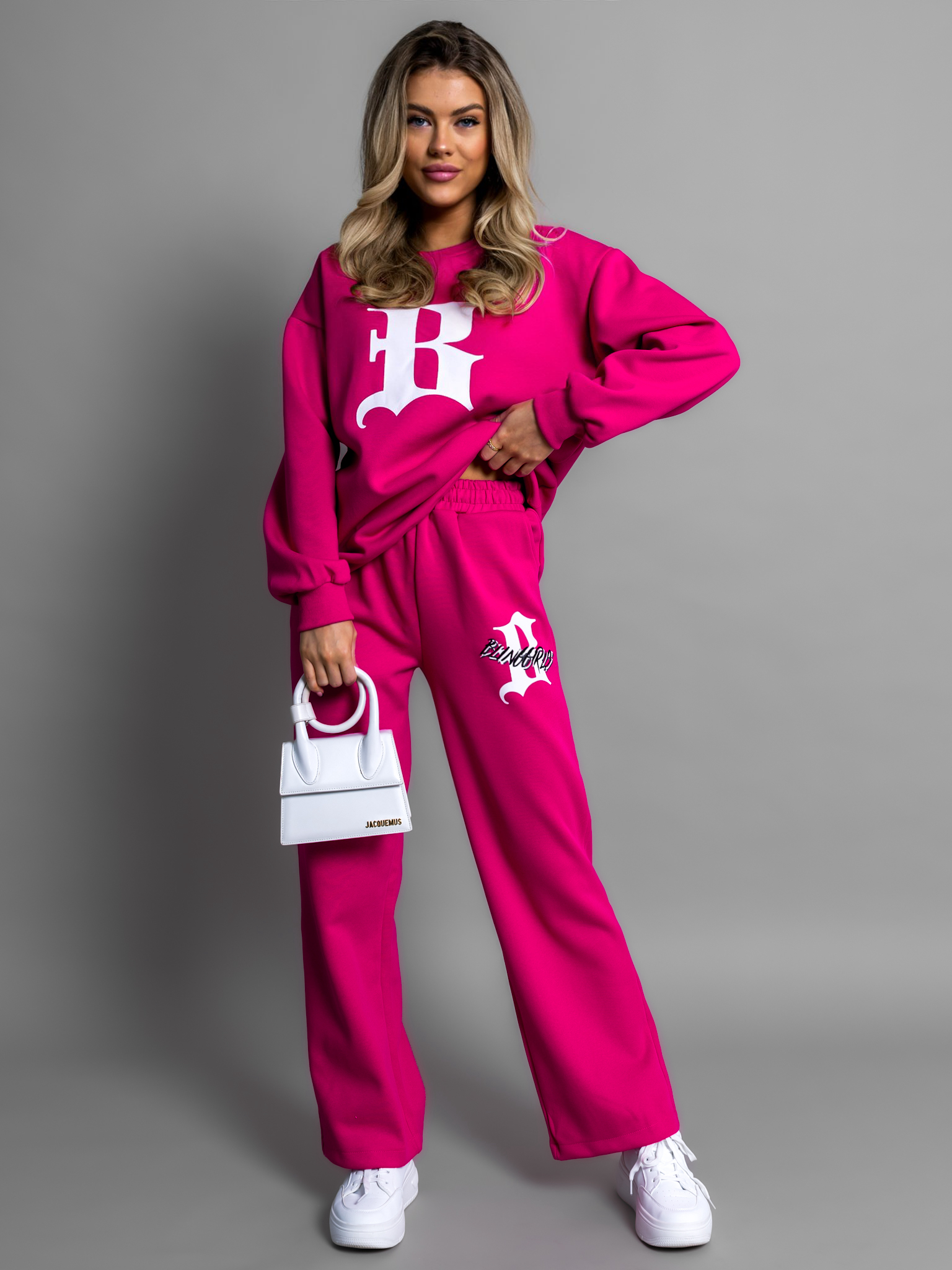 Růžová oversized teplákovka LERYN Velikost: S/M