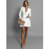 Bílé sako šaty SIRIEL s knoflíky