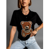 Černé tričko s medvídkem MARUT