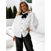 Bílá elegantní košile JESSYN s mašlí