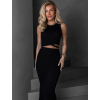 Černý dvoudílný komplet se sukní COVE