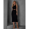 Černý dvoudílný komplet se sukní COVE