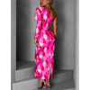Růžové dlouhé elegantní šaty KAROT