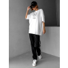Oversized Triko Silence - white