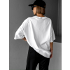 Oversized Triko Silence - white