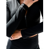 Crop top Zip UP - black