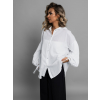 Bílá bavlněná basic oversize košile ALEEZA