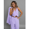 Fialový společenský kostýmkový komplet HOULET