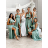 Světle zelené variabilní vázací šaty KATIE pro družičky
