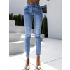 Světlé slim džíny MAOLENIN s vysokým pasem