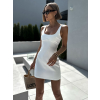 Bílé krátké mini šaty KOMLOT