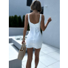 Bílé krátké mini šaty KOMLOT