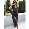 Černý elastický komplet se sukní SPIROS