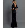 Černé společenské dlouhé šaty GLAMYT